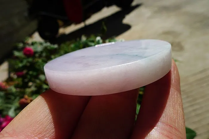 Natural Jade Rough Jadeite Raw (69g,5.6X5.6X0.8cm)