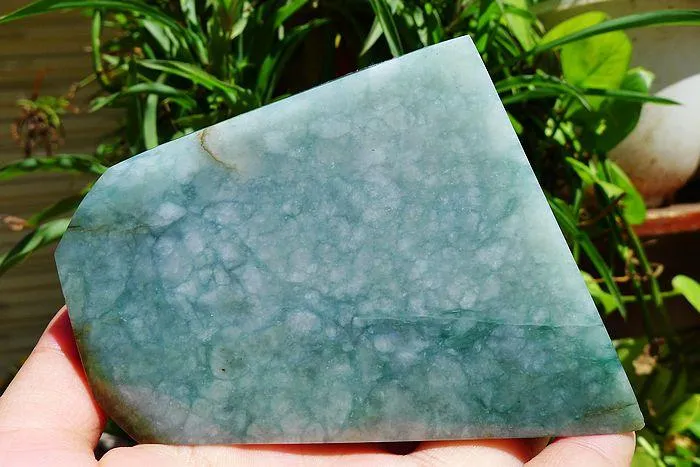 Natural Jade Rough Jadeite Raw (700g,9.6X8.1X5.6cm)