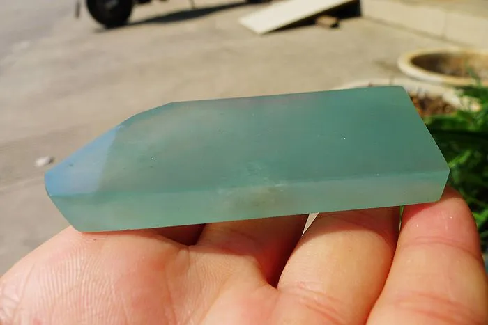 Natural Jade Rough Jadeite Raw (84g,8.7X4.5X0.75cm)