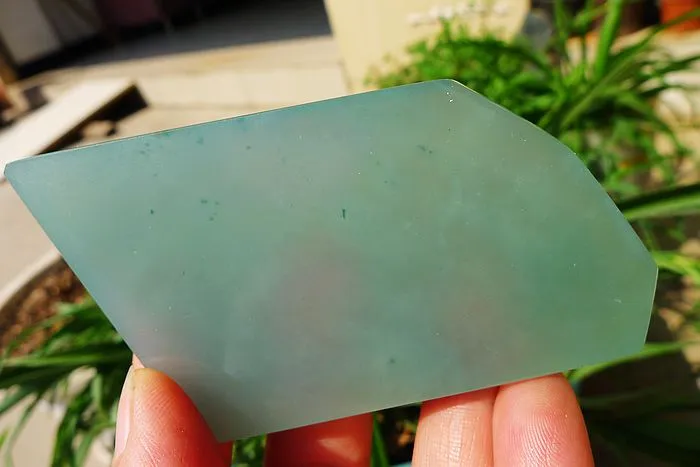 Natural Jade Rough Jadeite Raw (84g,8.7X4.5X0.75cm)