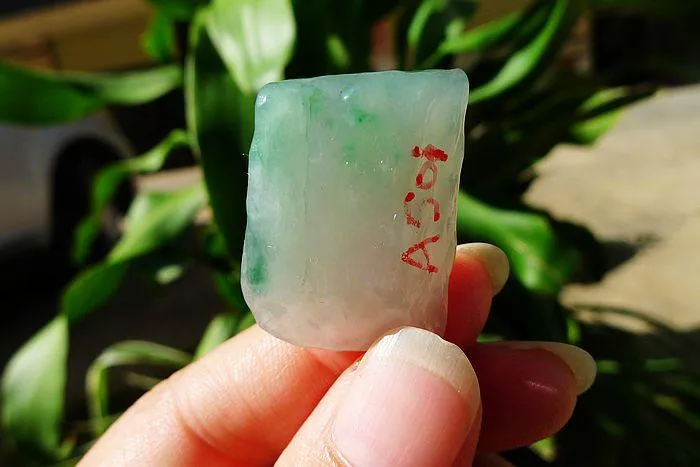 Natural Jade Rough Jadeite Raw (9.5g,2.9X2.2X0.7cm)