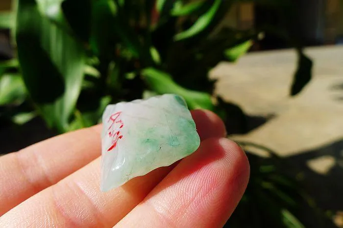 Natural Jade Rough Jadeite Raw (9.5g,2.9X2.2X0.7cm)
