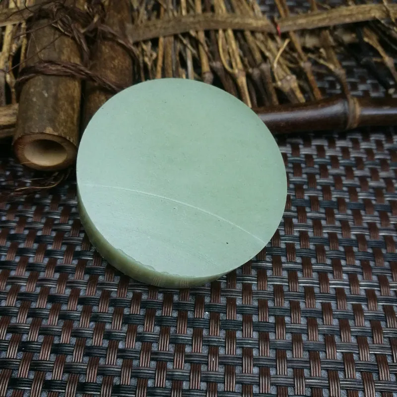 Natural Kunlun Jade Rough Nephrite Raw (102g,5.3X1.6cm)