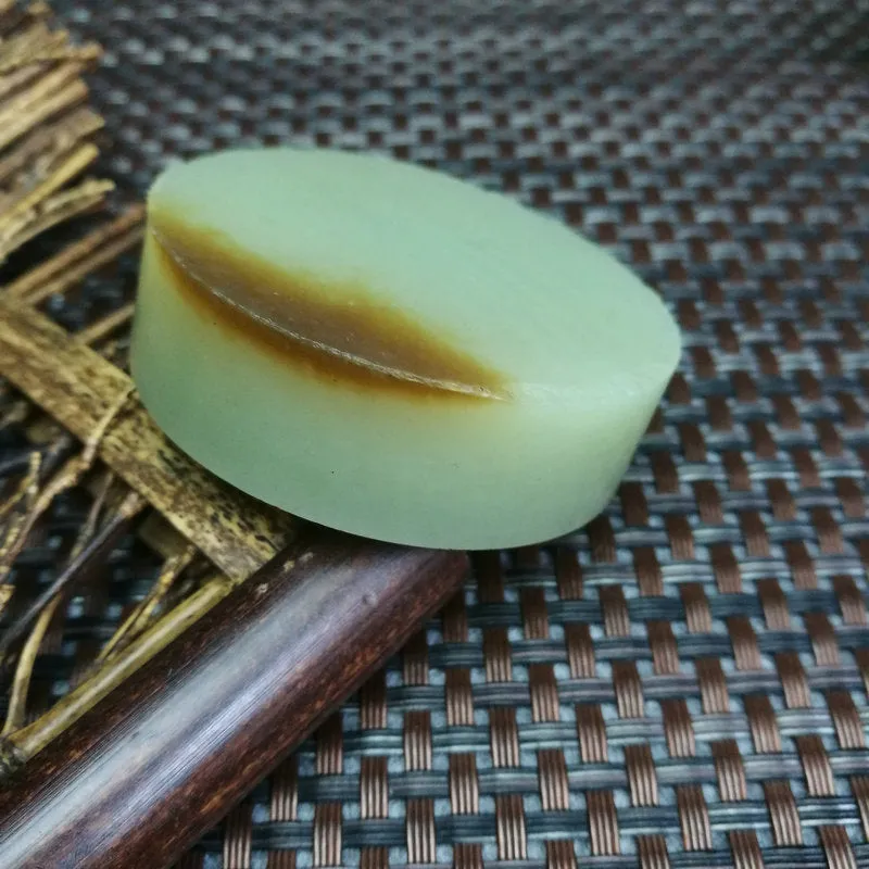 Natural Kunlun Jade Rough Nephrite Raw (102g,5.3X1.6cm)