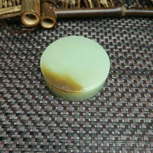 Natural Kunlun Jade Rough Nephrite Raw (102g,5.3X1.6cm)