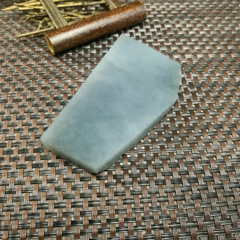 Natural Kunlun Jade Rough Nephrite Raw (114g,9X5X1cm)