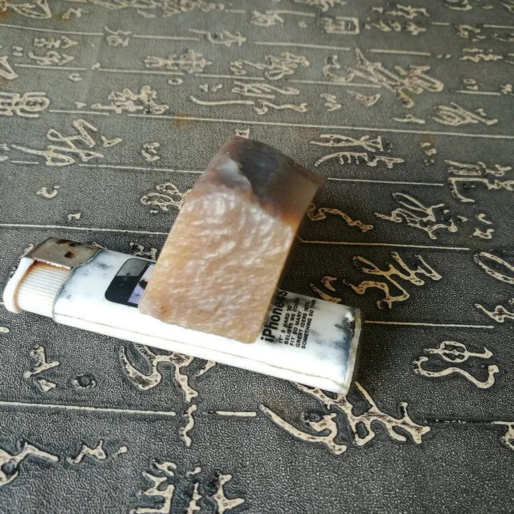 Natural Kunlun Jade Rough Nephrite Raw (117g, 5X3X2.5cm)