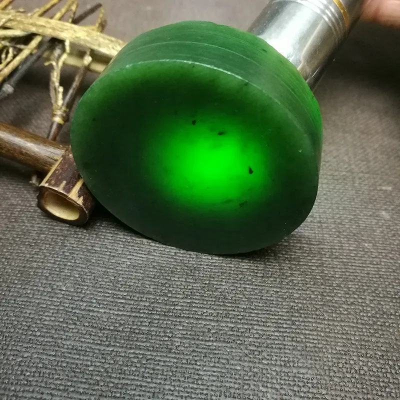 Natural Kunlun Jade Rough Nephrite Raw (119g,5.5X1.6cm)