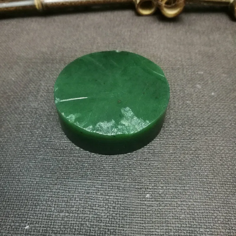 Natural Kunlun Jade Rough Nephrite Raw (119g,5.5X1.6cm)