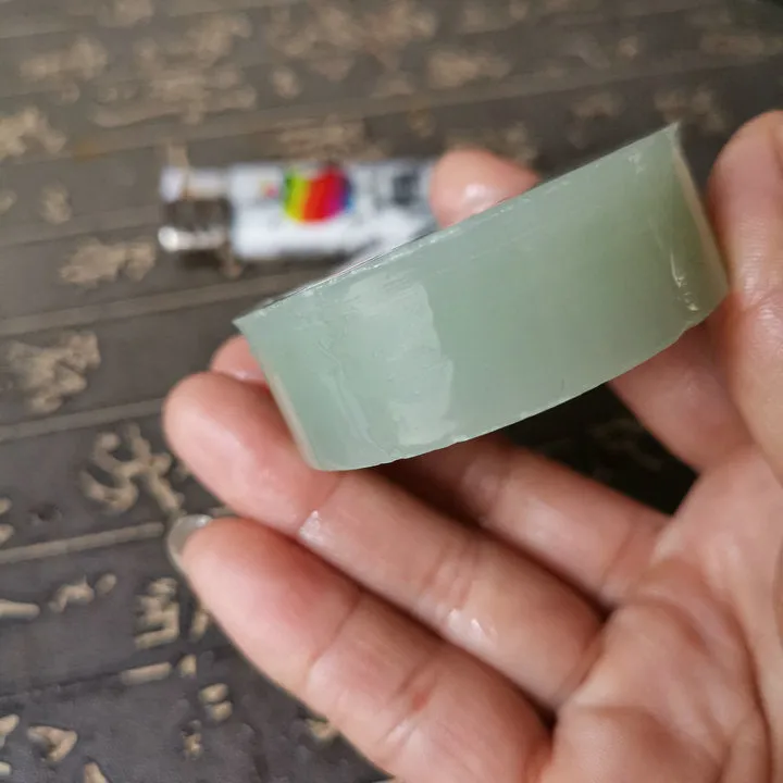 Natural Kunlun Jade Rough Nephrite Raw (124g, 5.4X5.4X1.9cm)