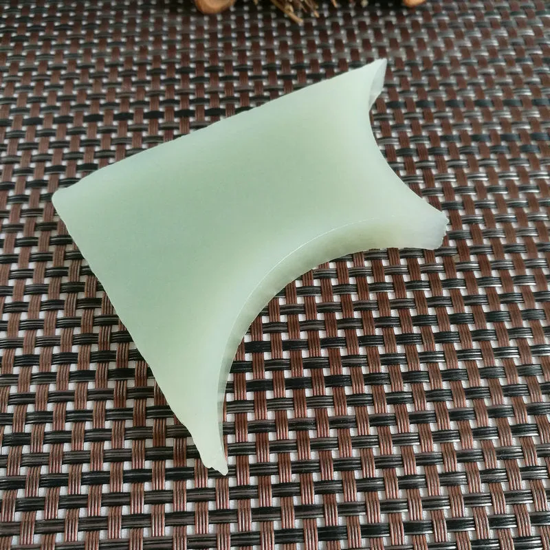Natural Kunlun Jade Rough Nephrite Raw (127g,9X7X1.3cm)