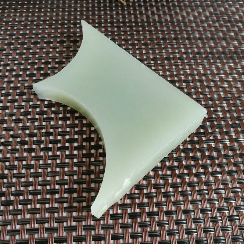 Natural Kunlun Jade Rough Nephrite Raw (127g,9X7X1.3cm)