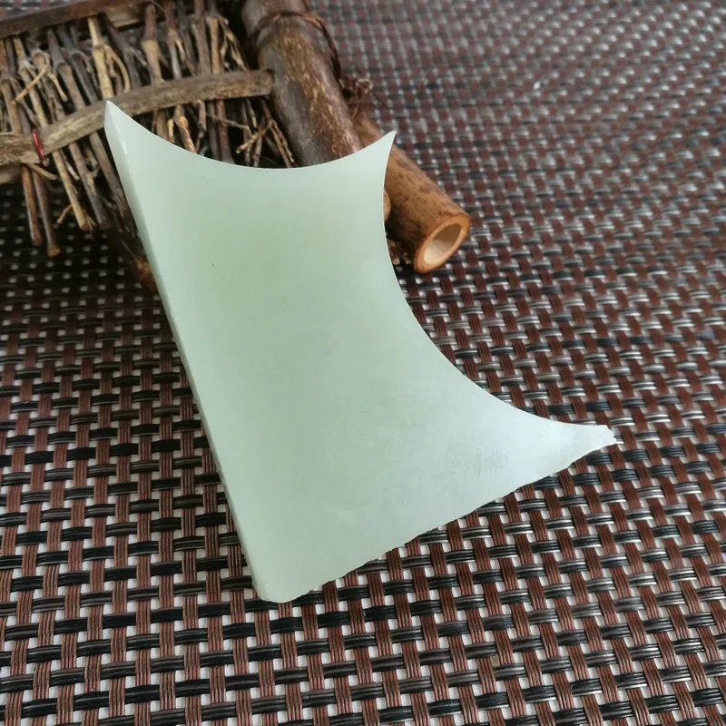 Natural Kunlun Jade Rough Nephrite Raw (127g,9X7X1.3cm)