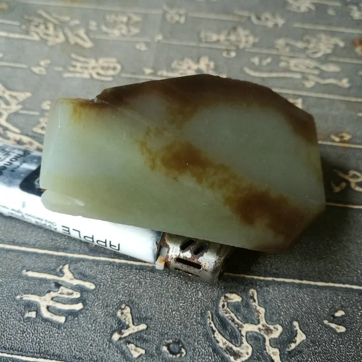 Natural Kunlun Jade Rough Nephrite Raw (139g, 7.5X5X3cm)