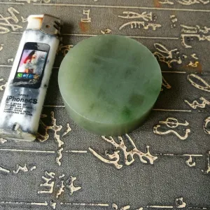 Natural Kunlun Jade Rough Nephrite Raw (142g, 5.5X1.2cm)