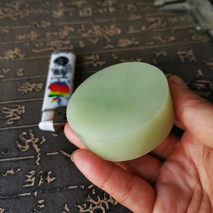 Natural Kunlun Jade Rough Nephrite Raw (145g, 5.7X5.7X2cm)