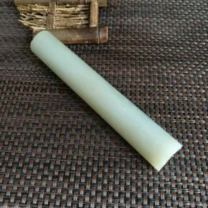 Natural Kunlun Jade Rough Nephrite Raw (15.5X2.5cm)