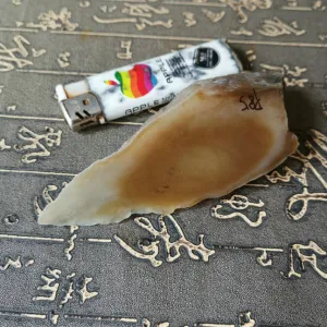 Natural Kunlun Jade Rough Nephrite Raw (156g, 10X4X3.5cm)