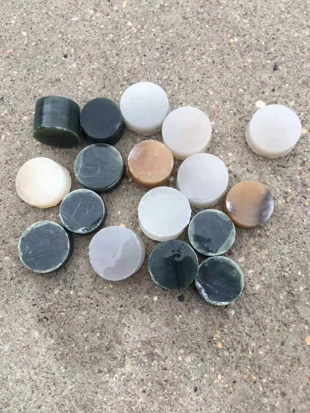 Natural Kunlun Jade Rough Nephrite Raw 17 Pieces