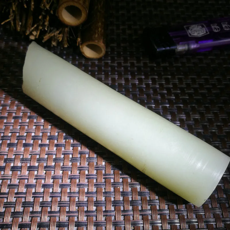 Natural Kunlun Jade Rough Nephrite Raw (174g,11.8X2.6cm)