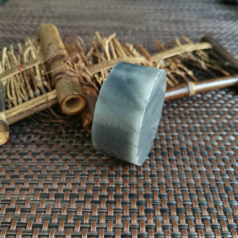 Natural Kunlun Jade Rough Nephrite Raw (178g,5.6X2.5cm)