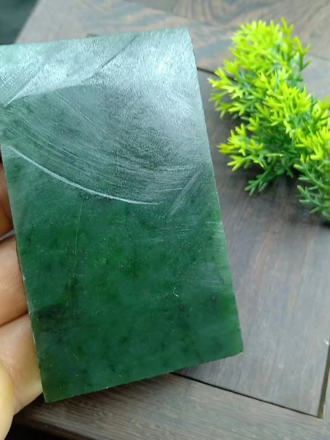 Natural Kunlun Jade Rough Nephrite Raw (179g,8.1X5.0X1.5cm)