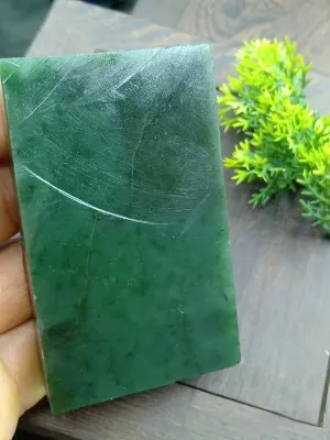 Natural Kunlun Jade Rough Nephrite Raw (179g,8.1X5.0X1.5cm)