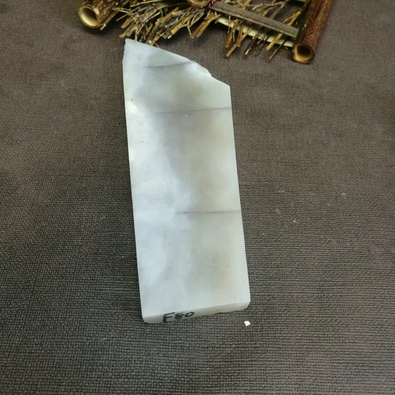 Natural Kunlun Jade Rough Nephrite Raw (208g,16.5X6.5X0.95cm)