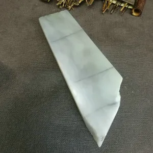 Natural Kunlun Jade Rough Nephrite Raw (208g,16.5X6.5X0.95cm)