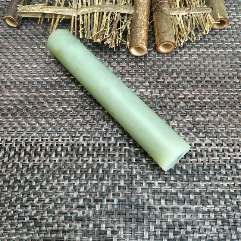 Natural Kunlun Jade Rough Nephrite Raw (216g,14.5X2.5cm)