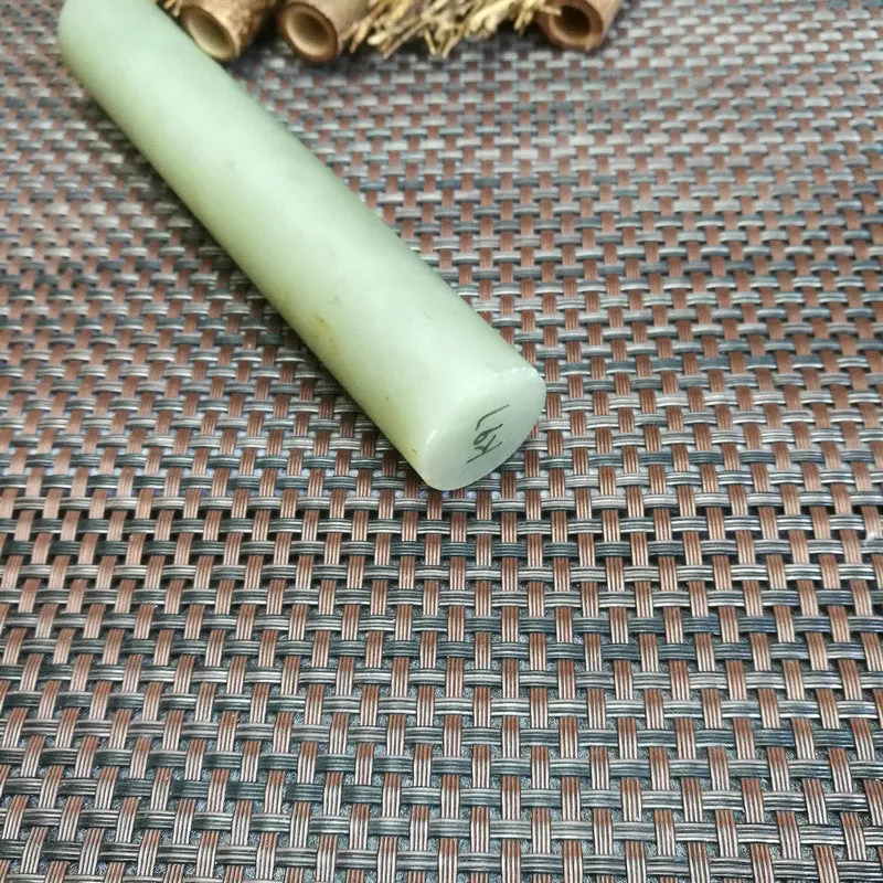 Natural Kunlun Jade Rough Nephrite Raw (216g,14.5X2.5cm)