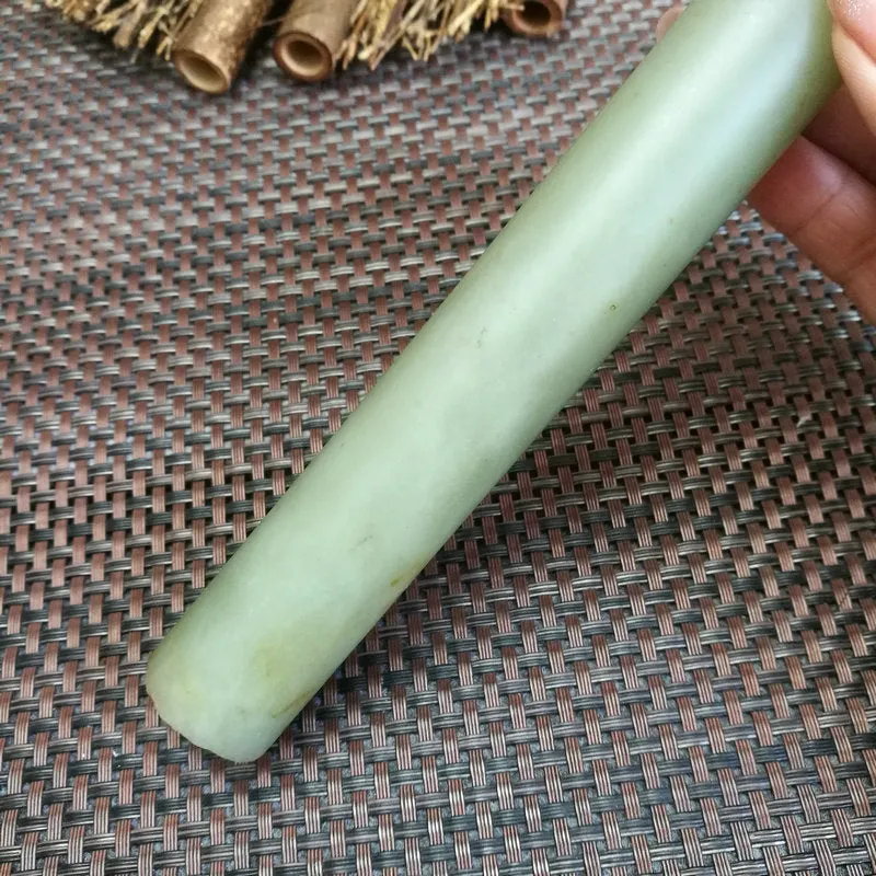 Natural Kunlun Jade Rough Nephrite Raw (216g,14.5X2.5cm)
