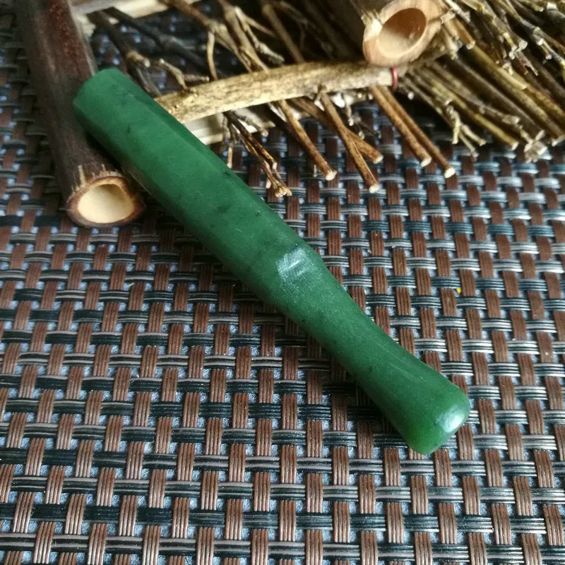 Natural Kunlun Jade Rough Nephrite Raw (25g,8.5X1.2cm)