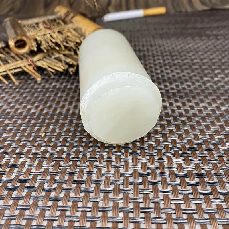 Natural Kunlun Jade Rough Nephrite Raw (270g,8.2X3.8cm)