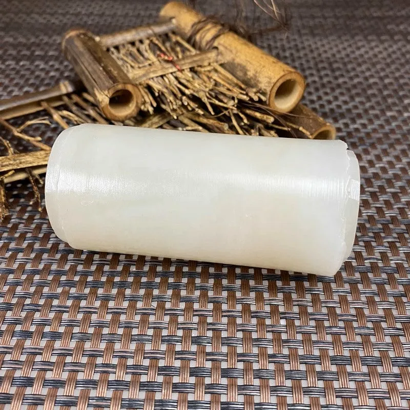 Natural Kunlun Jade Rough Nephrite Raw (270g,8.2X3.8cm)