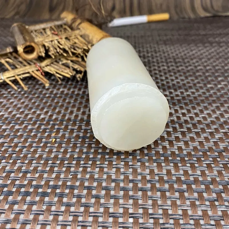 Natural Kunlun Jade Rough Nephrite Raw (270g,8.2X3.8cm)