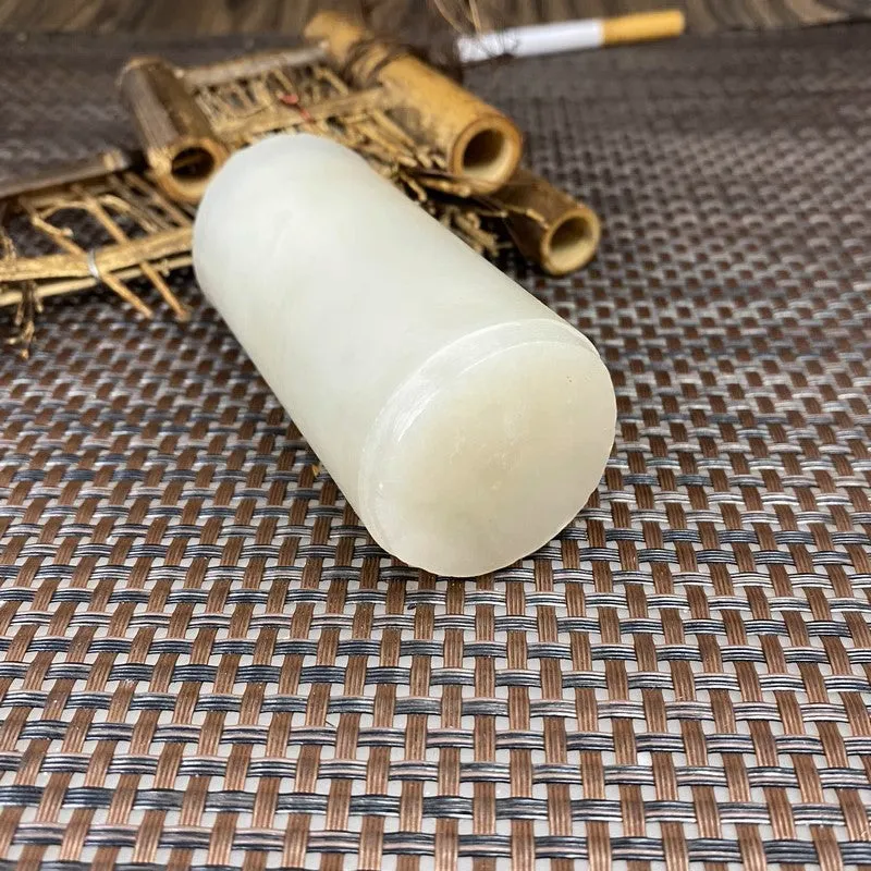 Natural Kunlun Jade Rough Nephrite Raw (270g,8.2X3.8cm)