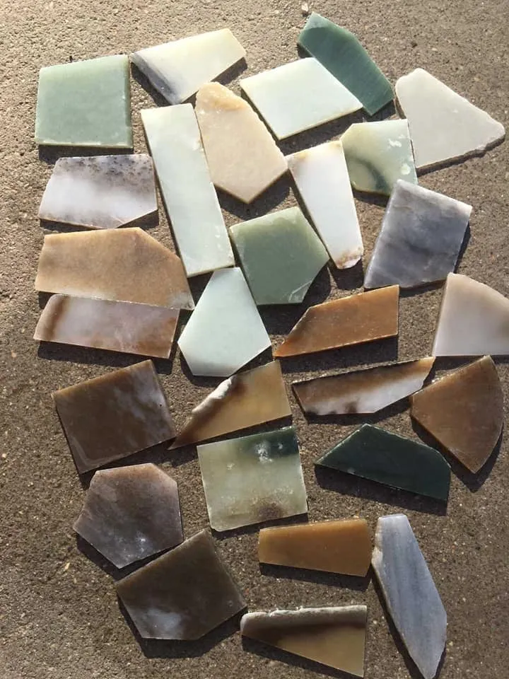 Natural Kunlun Jade Rough Nephrite Raw 28 Pieces