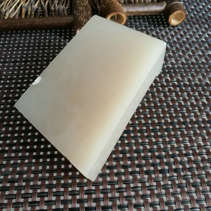 Natural Kunlun Jade Rough Nephrite Raw (280g,7.4X5X2cm)