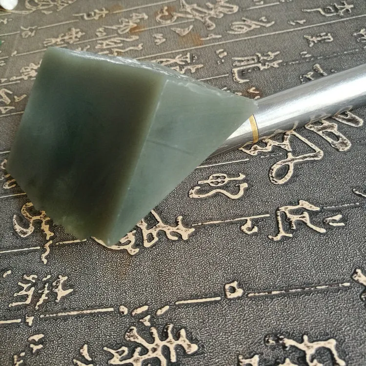 Natural Kunlun Jade Rough Nephrite Raw (320g, 8.5X7X3cm)