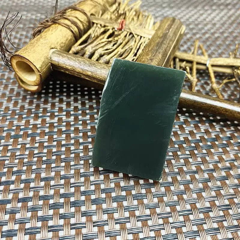 Natural Kunlun Jade Rough Nephrite Raw (36g,4.3X2.9X0.9cm)