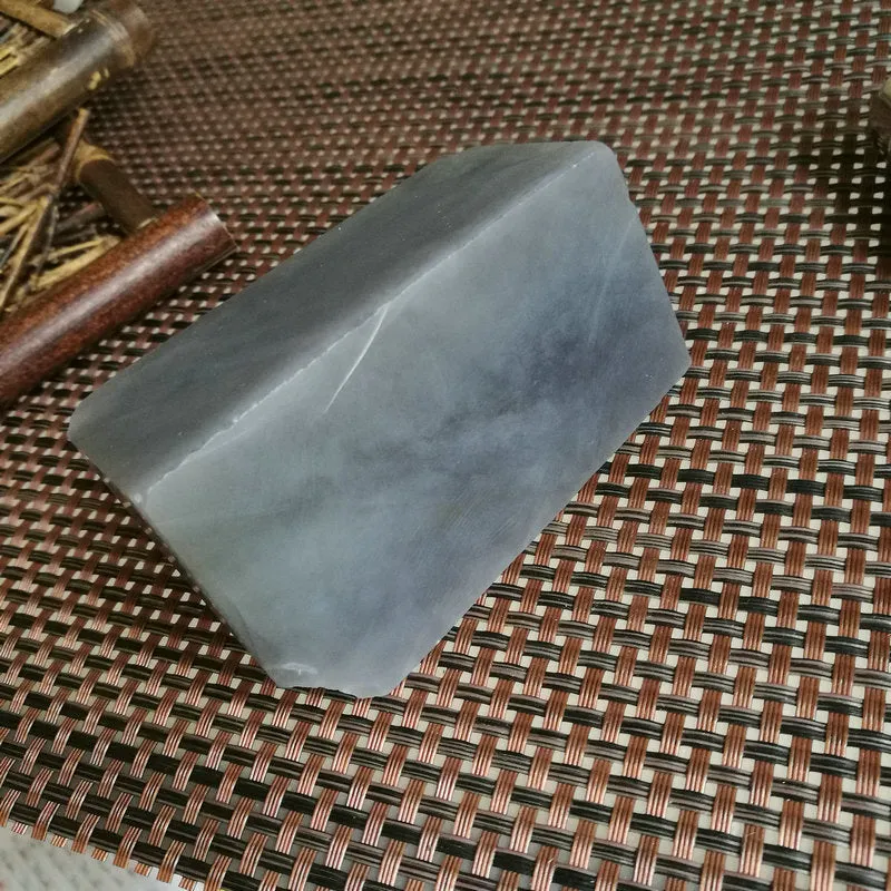 Natural Kunlun Jade Rough Nephrite Raw (392g, 8.5X4X3cm)