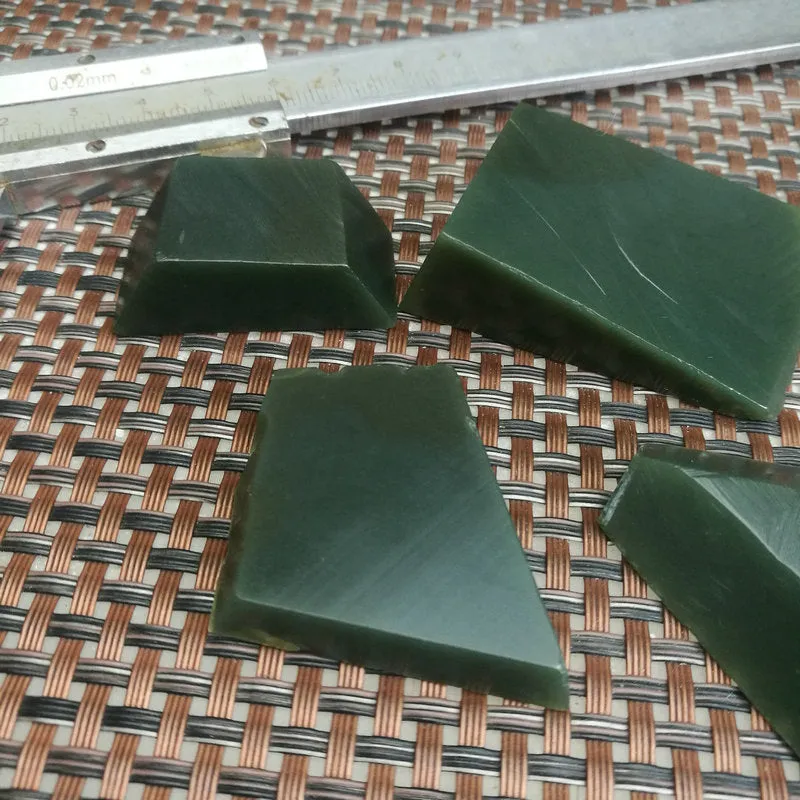 Natural Kunlun Jade Rough Nephrite Raw 4 Pieces S1