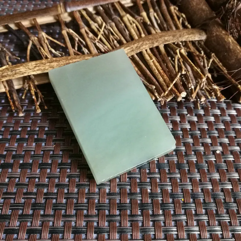 Natural Kunlun Jade Rough Nephrite Raw (40g,5.3X3.6X0.6cm)