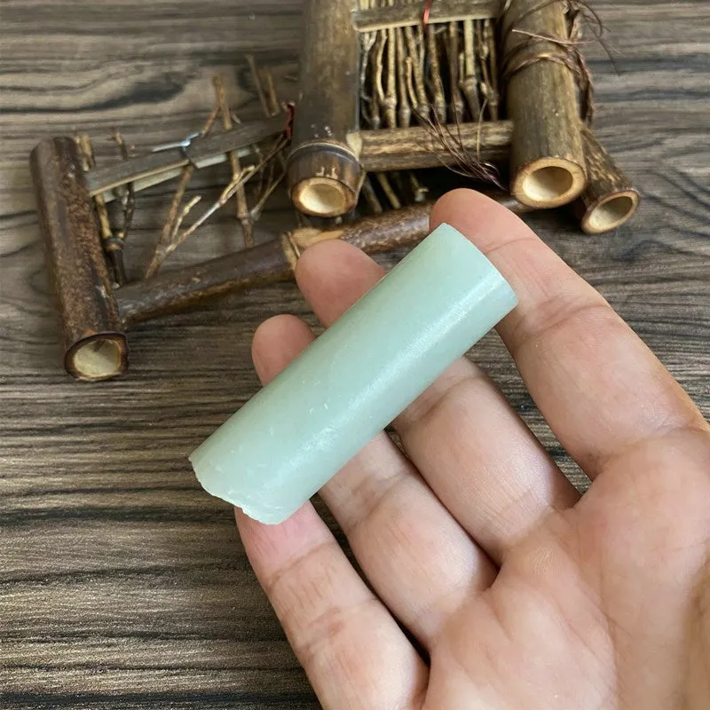Natural Kunlun Jade Rough Nephrite Raw (42g,5.0X1.8cm)