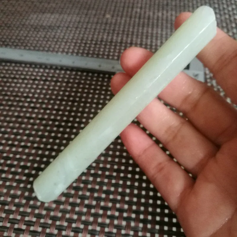 Natural Kunlun Jade Rough Nephrite Raw (50g,11X1.3cm)