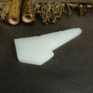 Natural Kunlun Jade Rough Nephrite Raw (50g,9X3.5X0.8cm)