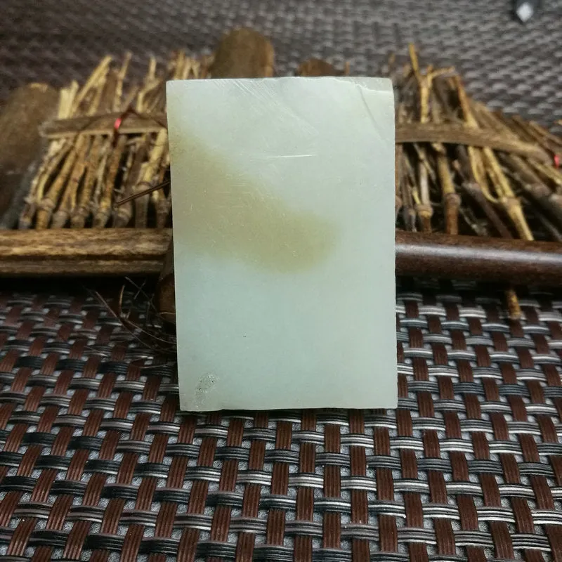 Natural Kunlun Jade Rough Nephrite Raw (53g,5.3X3.6X1cm)