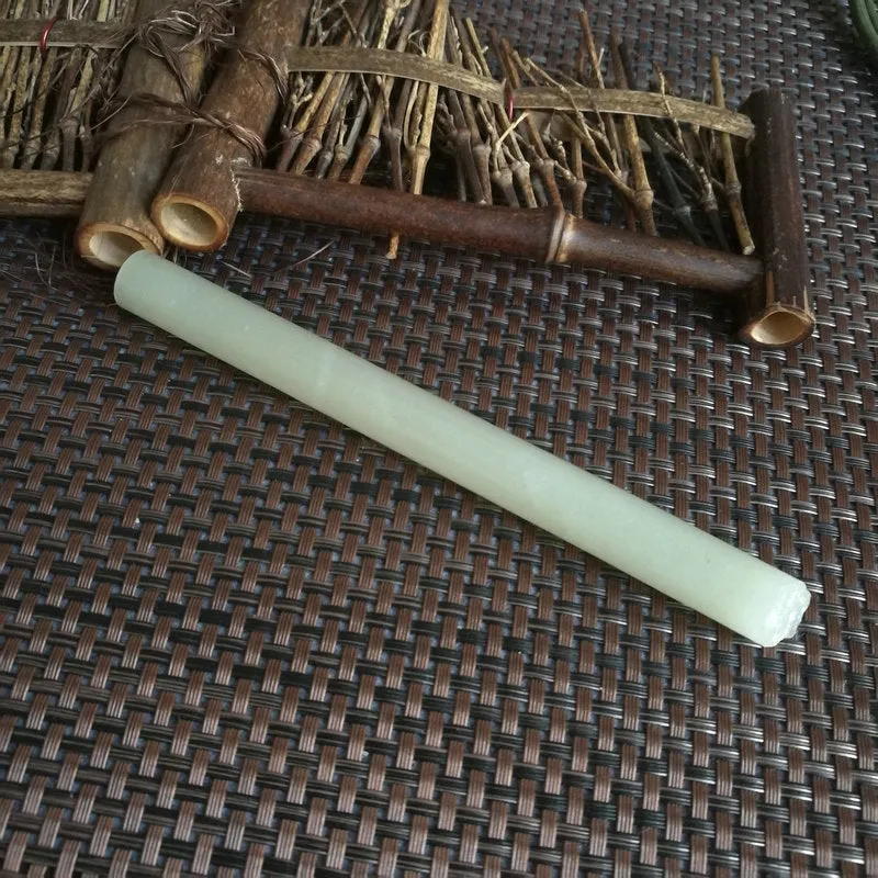 Natural Kunlun Jade Rough Nephrite Raw (56g,15X1.3cm)