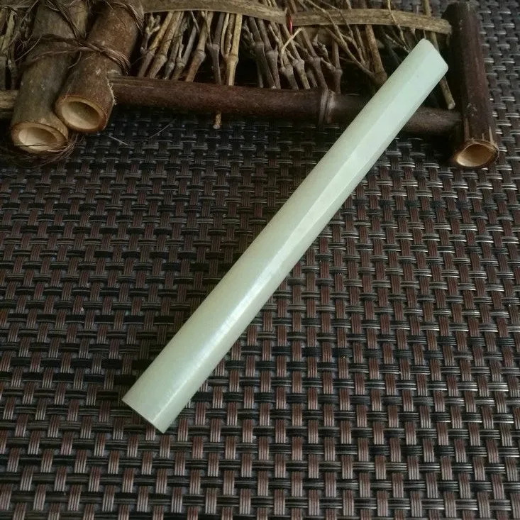 Natural Kunlun Jade Rough Nephrite Raw (56g,15X1.3cm)